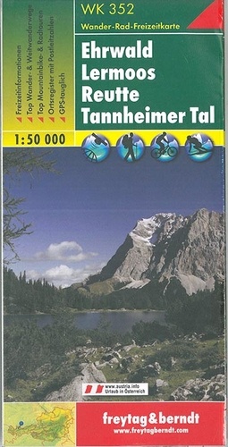 Ehrwald, Lermoos, Reutte, Tannheimer Tal, Zugspitze. 1/50 000