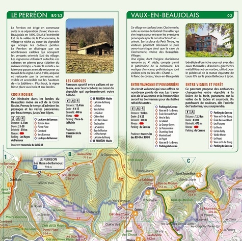 Entre Saône, vignes et monts du Beaujolais. 1/25 000