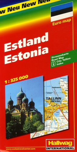 Hallwag International - Estonie - 1/325 000.
