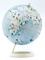 Globe terrestre bleu illustré