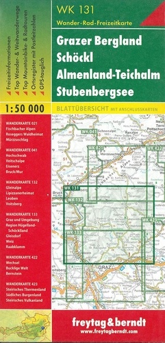 Grazer Bergland, Schöckl, Teichalm, Stunbenbergsee. 1/50 000