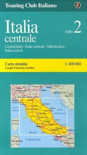  Touring Club Italiano - Italia Centrale - 1/400 000.