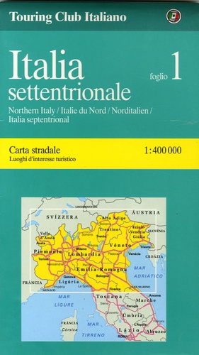  Touring Club Italiano - Italia Settentrionale - 1/400 000.