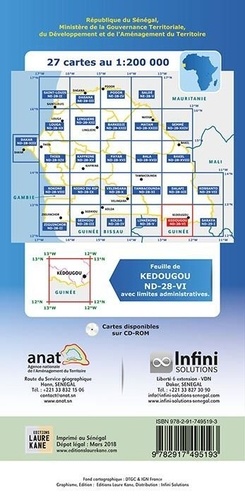 Kedougou. 1/200 000  Edition 2018