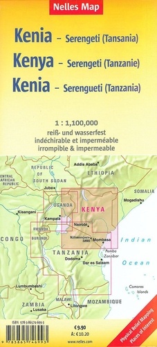 Kenya. Serengeti (Tanzania) 1/1 100 000  Edition 2020