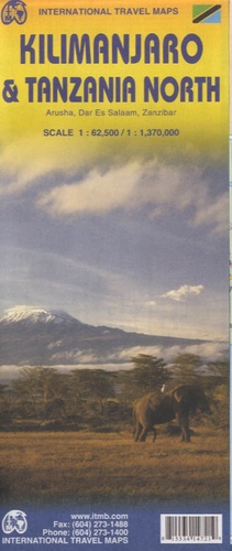  ITMB - Kilimanjaro & Tanzania North - 1/62 500 ; 1/1 370 000.