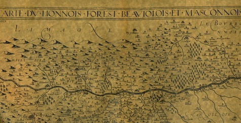  Cartothèque - Le Lionnois en 1610 - Cartes du temps d'Henri IV sur papier parchemin.