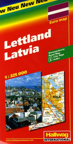  Hallwag International - Lettonie - 1/325 000.