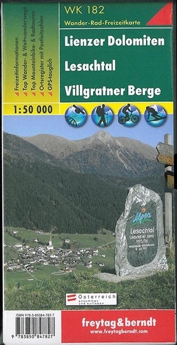  Freytag & Berndt - Lienzer Dolomiten, Lesachtal, Villgratner Berge - 1/50 000.