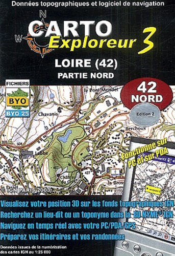  IGN - Loire 42 Nord - CD-ROM.