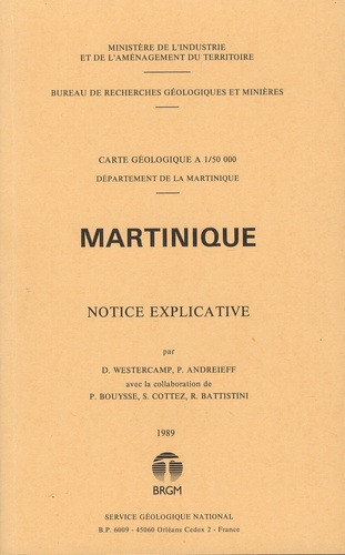 Denis Westercamp et Patrick Andreieff - Martinique - Carte géologique à 1/50 000.