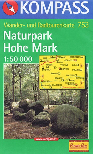  Kompass - Naturpark Hohe Mark - 1/50 000.