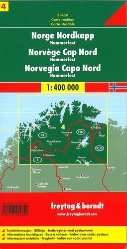 Norvège Cap Nord. 1/400 000