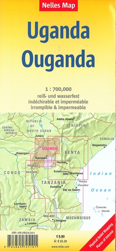 Ouganda. 1/700 000
