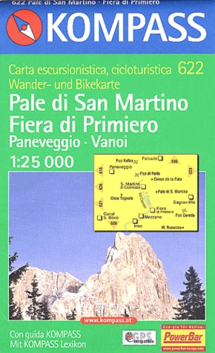  Kompass - Pale di Martino-Fiera di Primiero - 1/25 000.