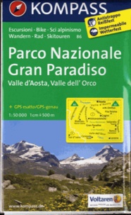  Kompass - Parco Nazionale Gran Paradiso - Valle d'Aosta, Valle dell'Orco 1/50 000.