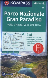  Kompass - Parco nazionale Gran Paradiso - Valle d'Aosta, Valle dell'Orco. 1/25 000.