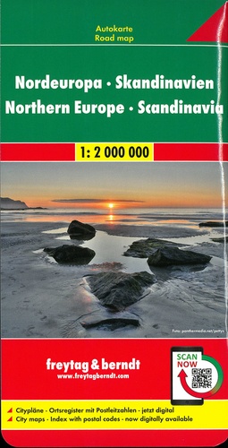 Scandinavie. Europe du Nord. 1/2 000 000