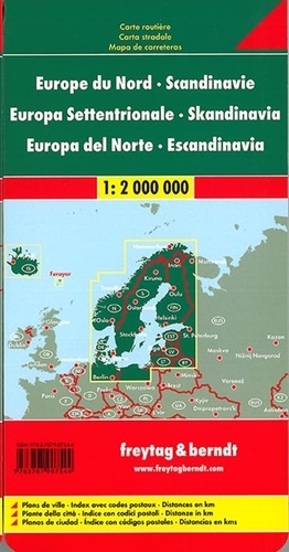Scandinavie. Europe du Nord. 1/2 000 000