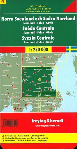 Suède centrale. 1/250 000