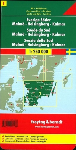 Suède du sud. 1/250 000