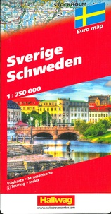  Hallwag International - Suède - 1/750 000.