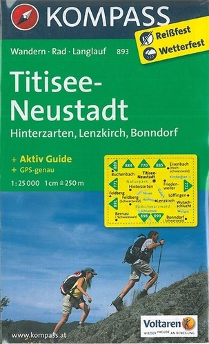  Kompass - Titisee-Neudstadt - Hinterzarten, Lenzkirch, Bonndorf, 1/25000.