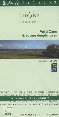  IGN - Val d'Ozon et Balmes dauphinoises - 1/25 000.