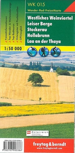  Freytag & Berndt - Westliches Weinviertel, Leiser Berge, Stockerau, Hollabrunn, Laa an der Thaya - 1/50 000.