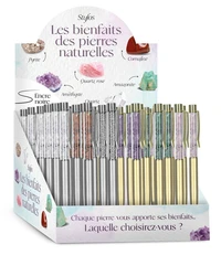 Display 36 stylos lithothérapie