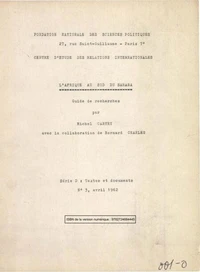 L'Afrique au sud du Sahara