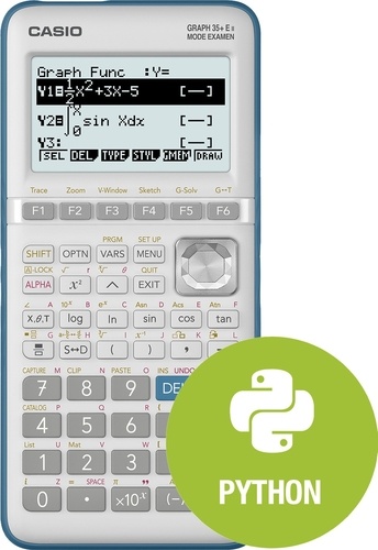 CASIO FRANCE - Calculatrice Graphique Casio GRAPH 35+E menu python intégré- Mode examen