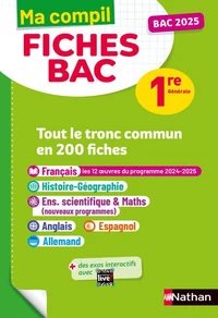 Tout le tronc commun en 200 fiches 1re générale