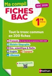 Tout le tronc commun en 200 fiches 1re générale
