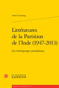 Littératures de la Partition de l'Inde (1947-2013)