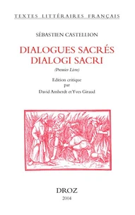 Dialogues sacrés dialogi sacri