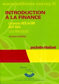 Introduction à la finance Licences AES et EM, DUT GEA