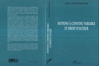 Notions à contenu variablre et droit d'auteur