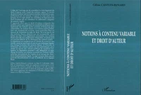 Notions à contenu variablre et droit d'auteur