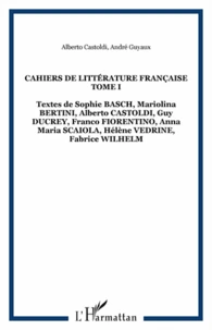 Cahiers de littérature française