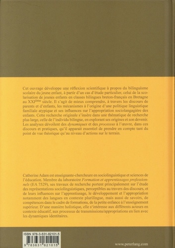 Bilinguisme scolaire. Familles, écoles, identités en Bretagne