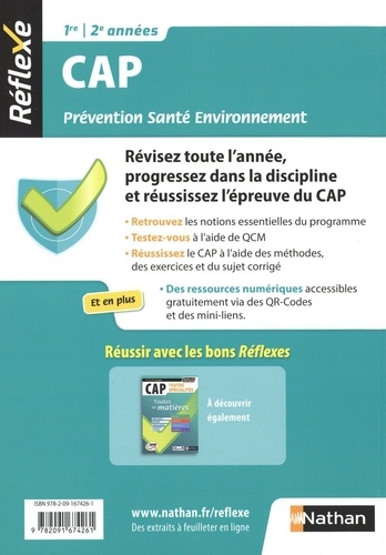 Prévention Santé Environnement CAP 1re/2e années  Edition 2021