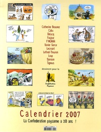 Catherine Beaunez et  Cabu - La Confédération paysanne a 20 ans ! - Calendrier 2007.