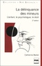 Catherine Blatier - La Delinquance Des Mineurs. L'Enfant, Le Psychologue, Le Droit, 2eme Edition.