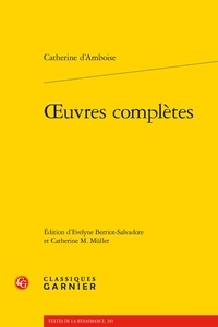 Catherine d' Amboise - Oeuvres complètes.