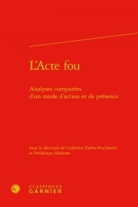 Catherine Darbo-Peschanski et Frédérique Ildefonse - L'acte fou - Analyses comparées d'un mode d'action et de présence.