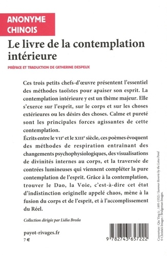 Le livre de la contemplation intérieure. Et autres textes taoïstes