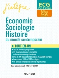 Catherine Fenet et Isabelle Waquet - ECG 1 ET ECG 2 -  Economie, Sociologie, Histoire du monde contemporain 2023-2024 - Tout-en-un.