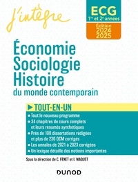 Catherine Fenet et Marc Pallud - Economie, Sociologie, Histoire du monde contemporain ECG 1 ET ECG 2 - Tout-en-un.