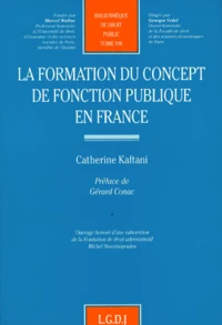 La formation du concept de fonction publique en France